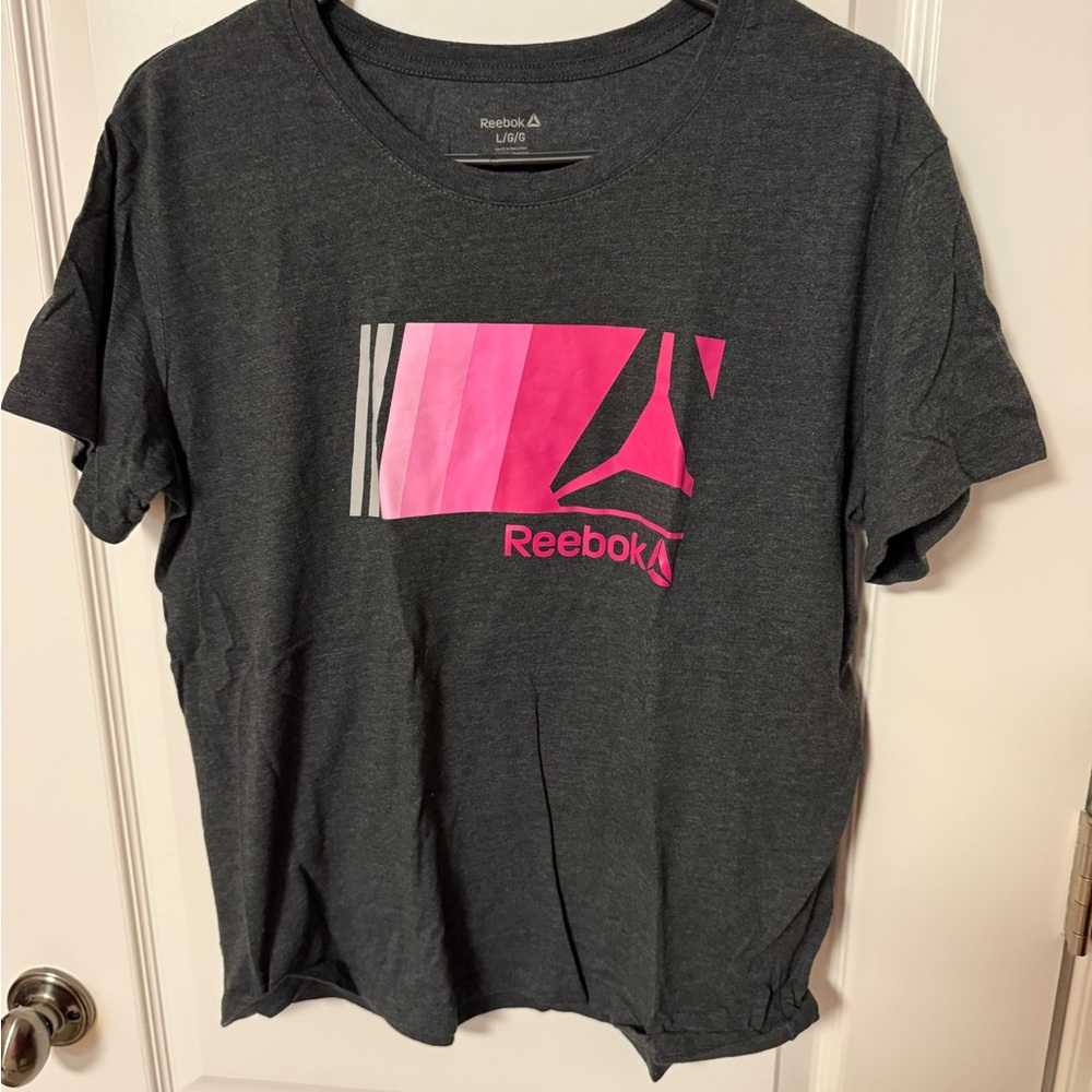 Reebok Black Crewneck Tee with Subtle White Logo